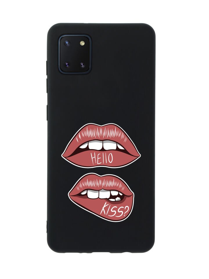 Samsung Note 10 Lite Hello Kiss Premium Silikonlu Telefon Kılıfı