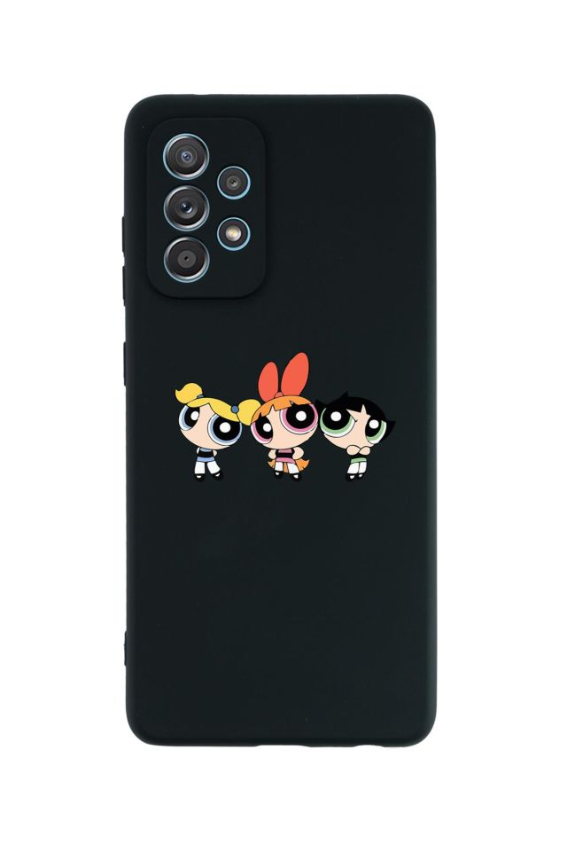 Samsung A23 Uyumlu Powerpuff Girls Desenli Premium Silikonlu Lansman Telefon Kılıfı