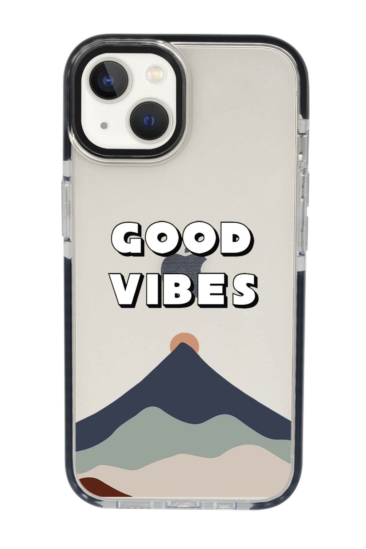 iPhone 13 Good Vibes Candy Bumper Darbe Emci Silikonlu Telefon Kılıfı