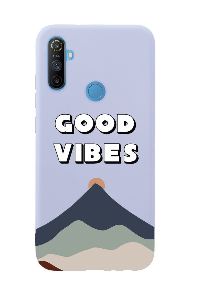 Realme C3 Good Vibes Premium Silikonlu Telefon Kılıfı