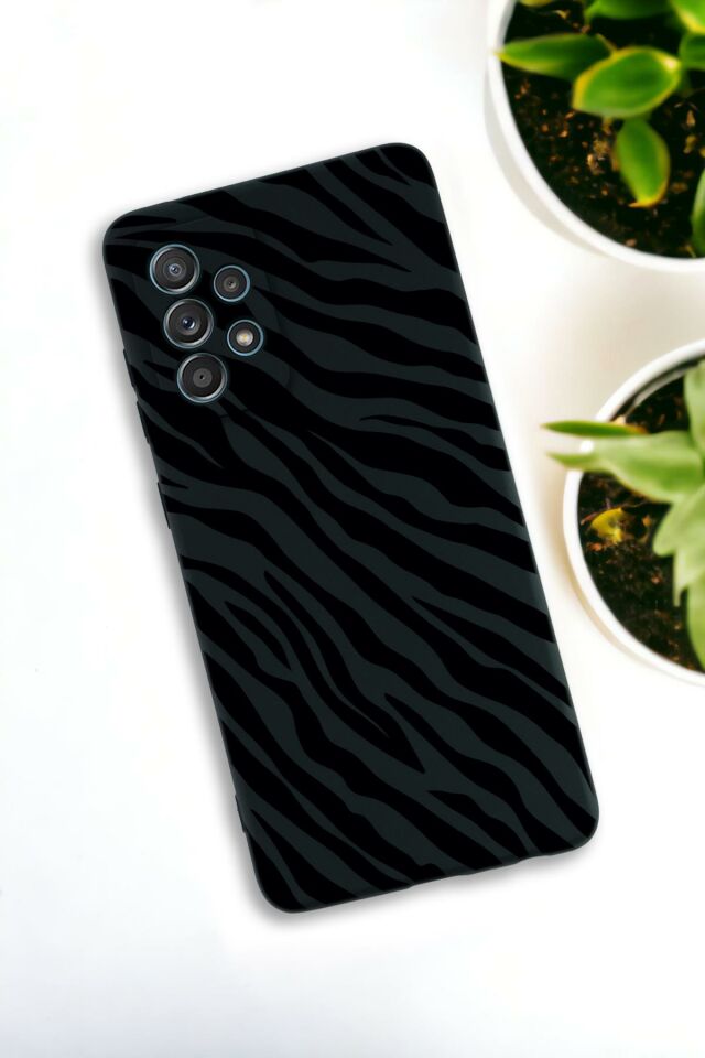 Samsung Galaxy A73 Uyumlu Zebra Pattern Premium Silikonlu Lansman Telefon Kılıfı