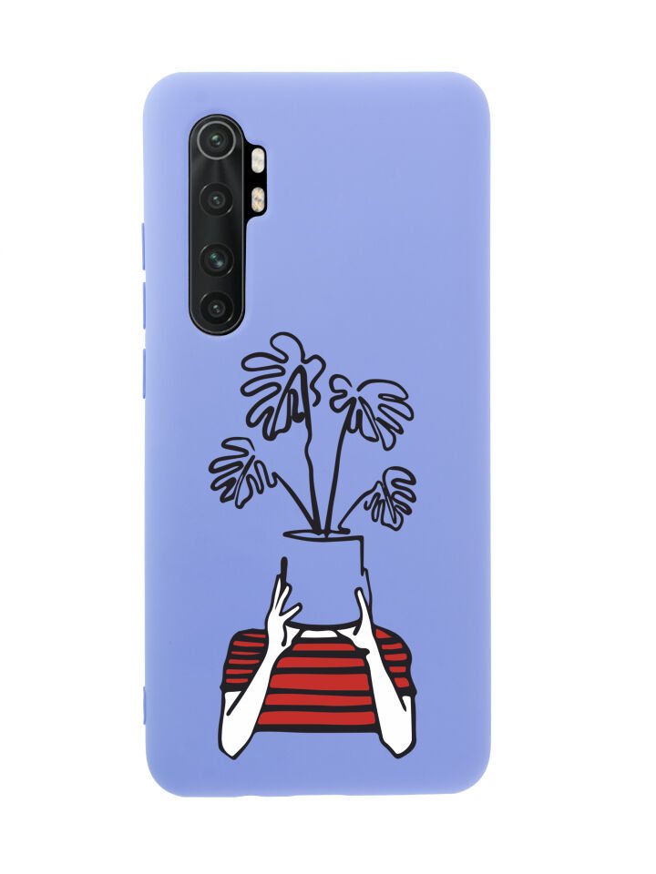 Xiaomi Note 10 Lite Mood Plants Premium Silikonlu Telefon Kılıfı