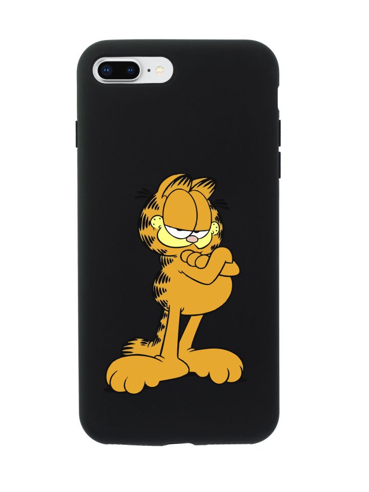 iPhone 8 Plus Göbekli Garfield Tasarımlı Telefon Kılıfı