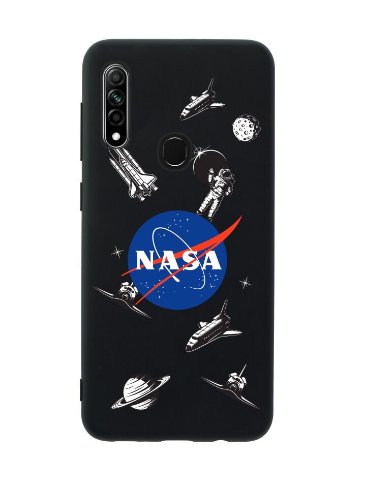 Oppo A31 NASA Desenli Premium Silikonlu Telefon Kılıfı