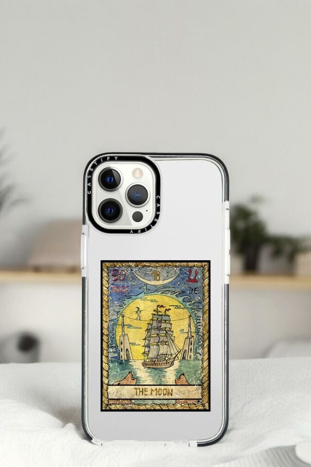 iPhone 14 Pro The Moon Desenli Casetify Darbe Emci Silikonlu Telefon Kılıfı