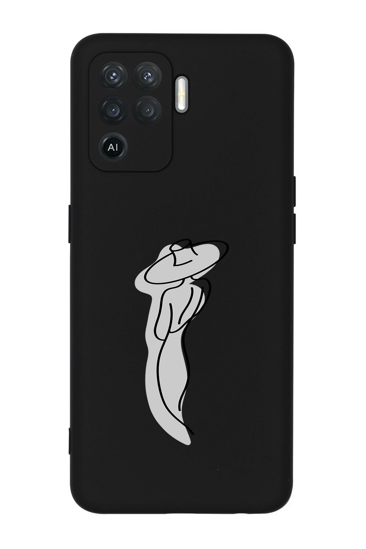 Oppo Reno 5 Lite Madame Desenli Premium Silikonlu Telefon Kılıfı