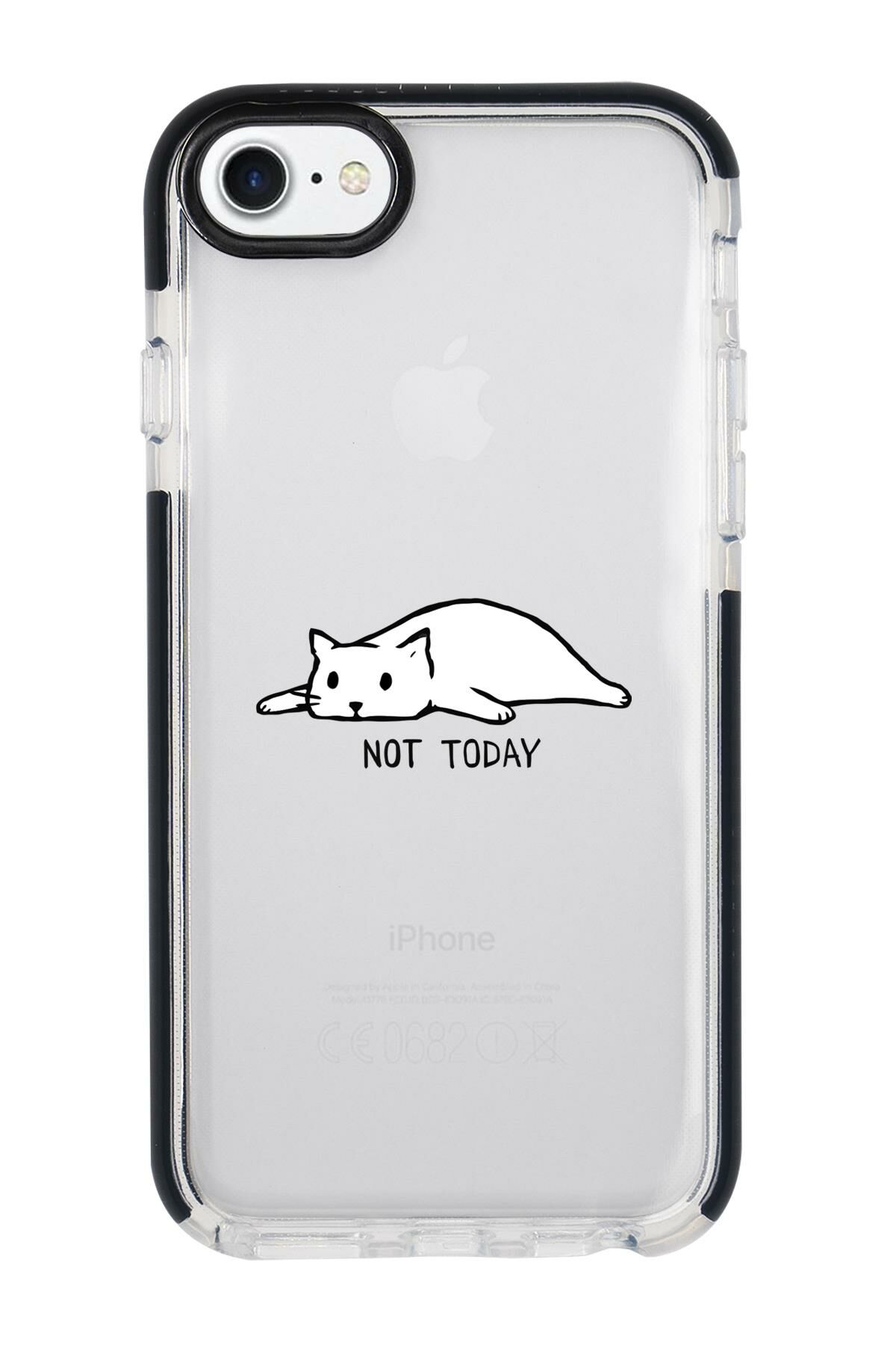 iPhone 7 Not Today Desenli Candy Bumper Silikonlu Telefon Kılıfı