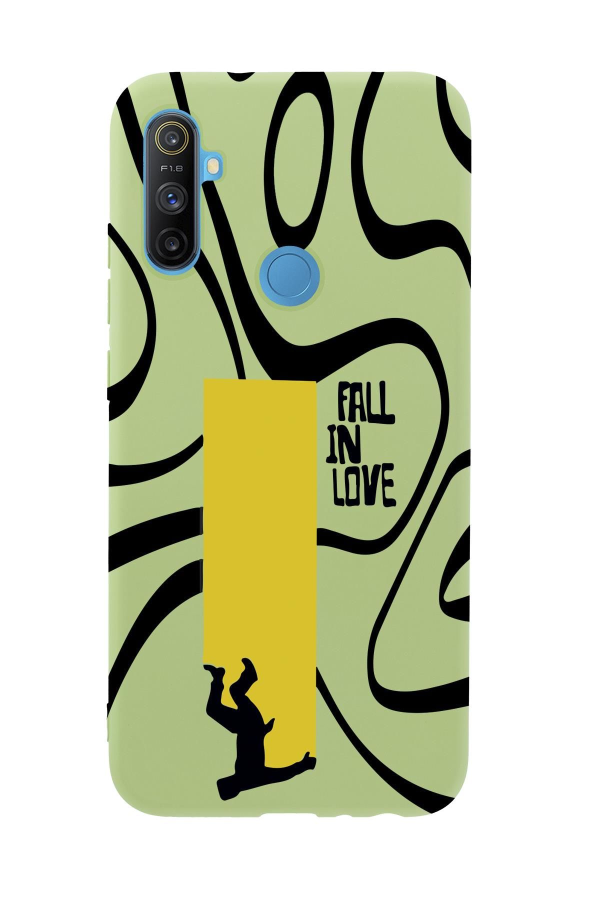 Realme C3 Fall In Love Premium Silikonlu Telefon Kılıfı