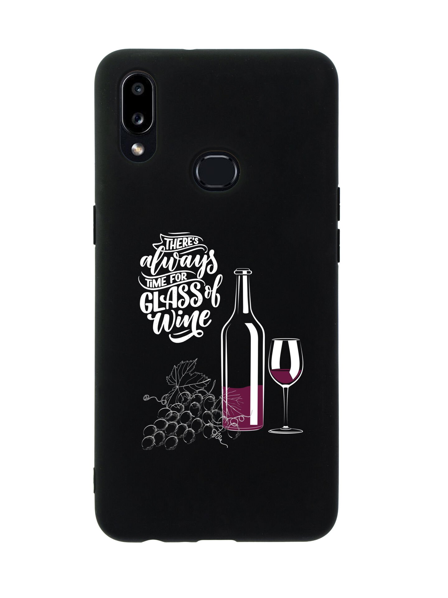 Samsung A10s Wine And Grape Premium Silikonlu Telefon Kılıfı