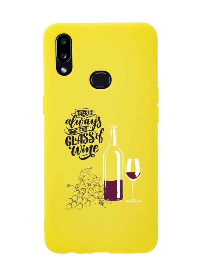 Samsung A10s Wine And Grape Premium Silikonlu Telefon Kılıfı