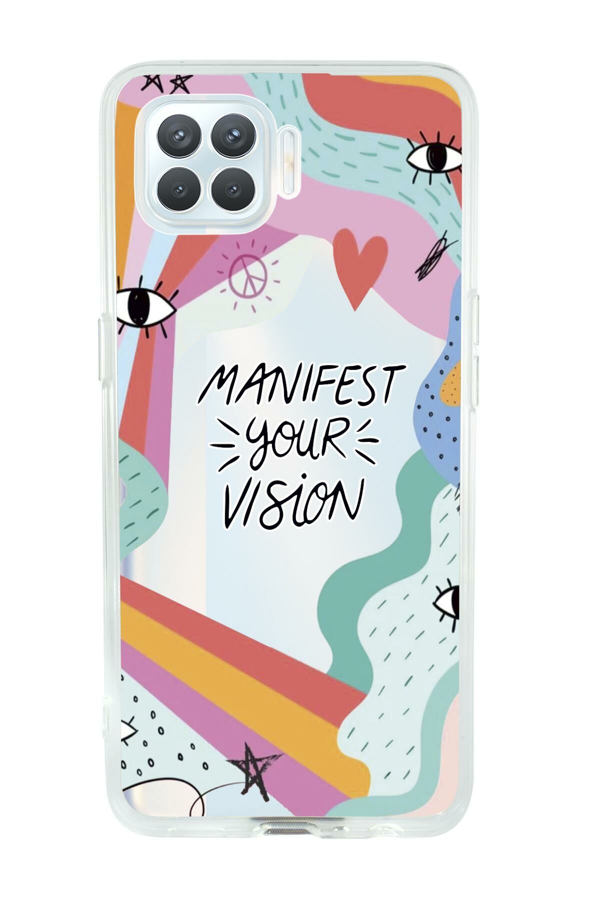 Oppo Reno 4 Lite Manifest Your Vision Premium Şeffaf Silikon Kılıf