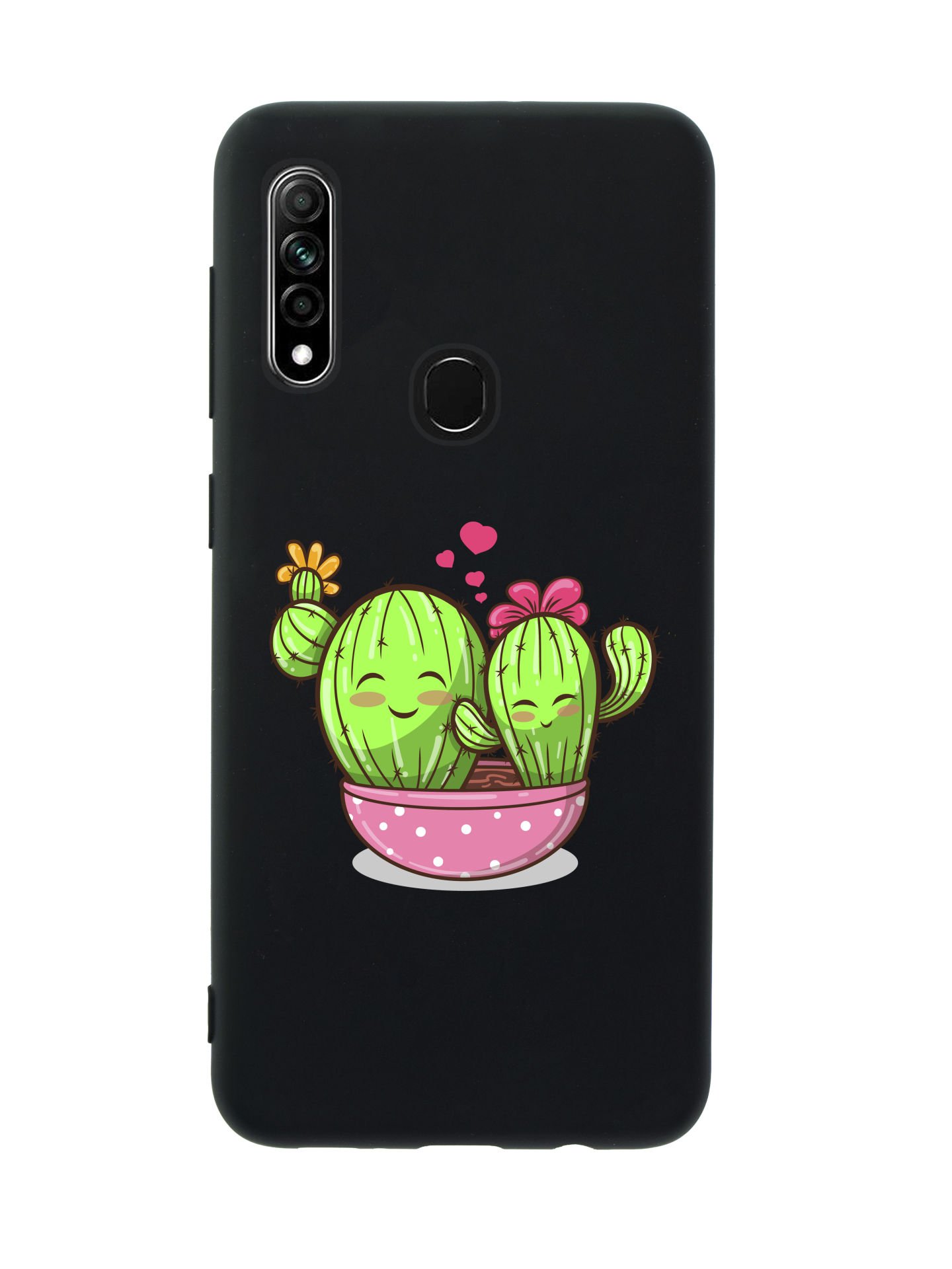 Oppo A31 Sevimli Kaktüs Premium Silikonlu Telefon Kılıfı