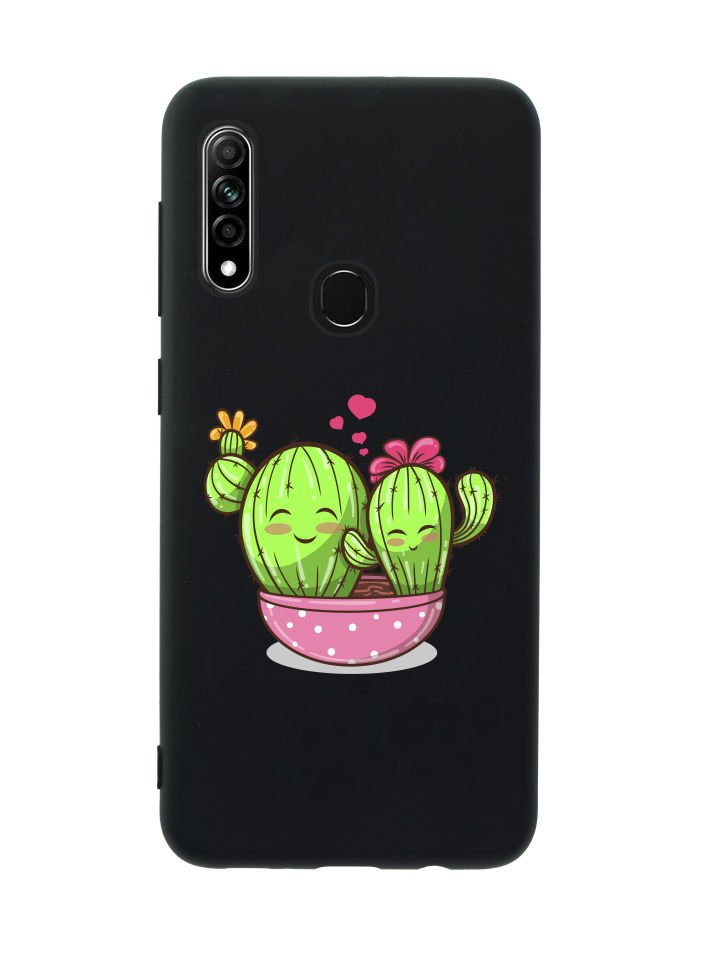 Oppo A31 Sevimli Kaktüs Premium Silikonlu Telefon Kılıfı