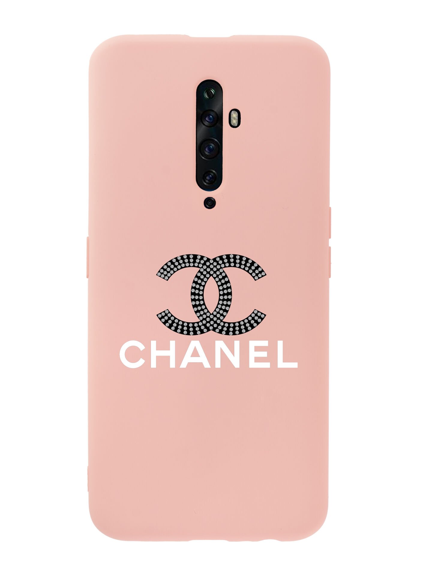 Oppo Reno 2Z Channel Desenli Premium Silikonlu Telefon Kılıfı