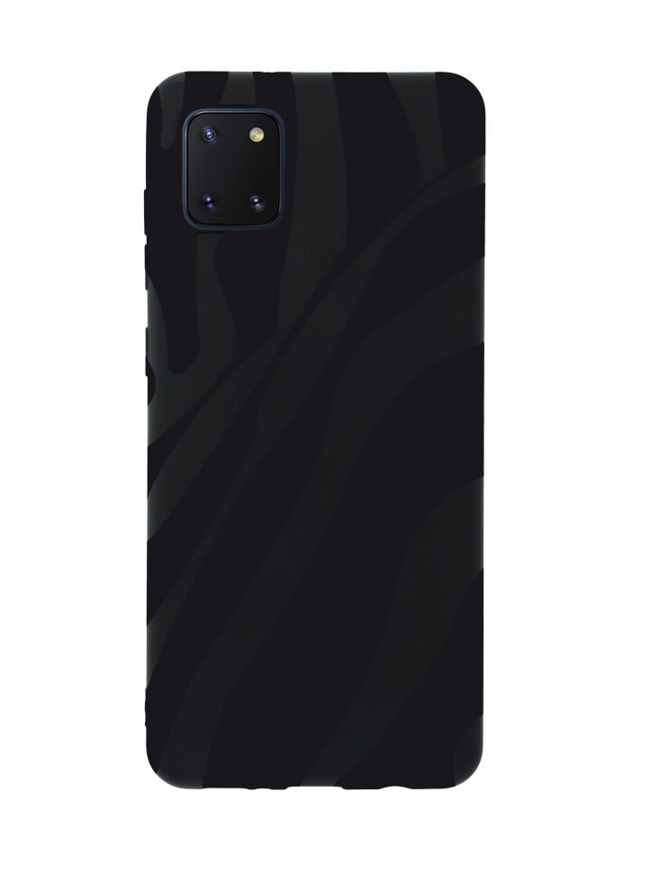 Samsung Note 10 Lite Zebra Desenli Premium Silikonlu Telefon Kılıfı