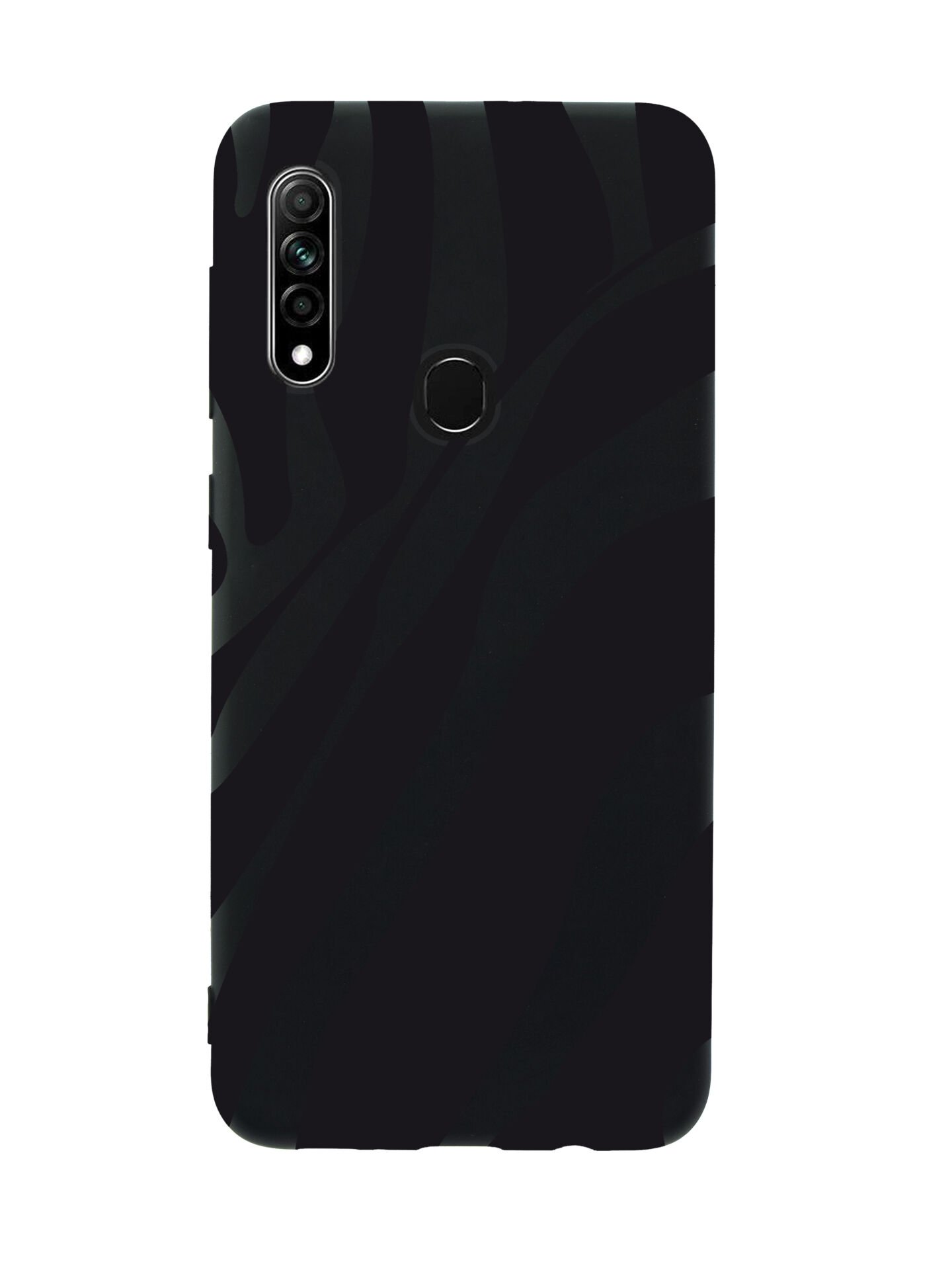 Oppo A31 Zebra Desenli Premium Silikonlu Telefon Kılıfı