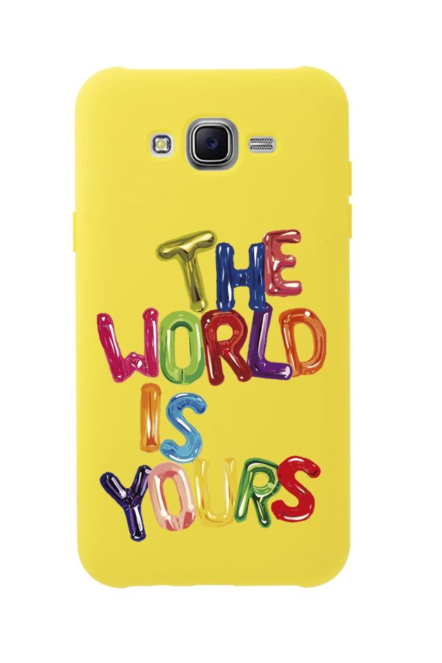 Samsung J7 The World Is Yours Desenli Premium Silikonlu Telefon Kılıfı