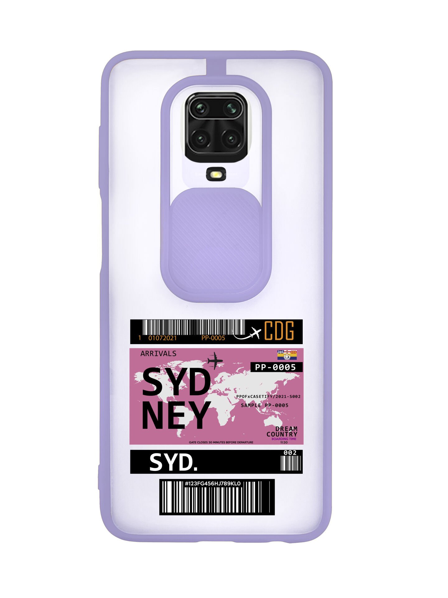 Xiaomi Redmi Note 9S Sydney Desenli Kamera Korumalı Telefon Kılıfı