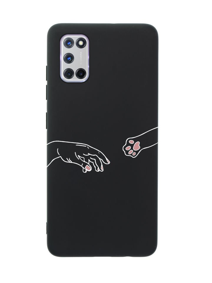 Oppo A72 Hand And Paw Premium Silikonlu Telefon Kılıfı