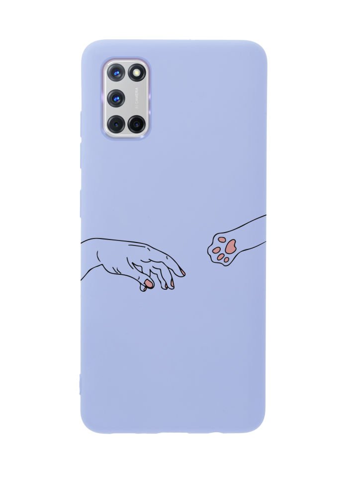 Oppo A72 Hand And Paw Premium Silikonlu Telefon Kılıfı