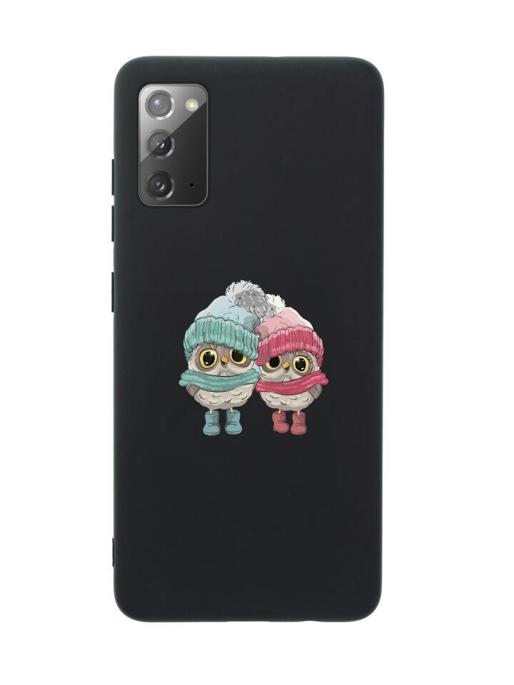 Samsung Note 20 Bereli Baykuş Premium Silikonlu Telefon Kılıfı