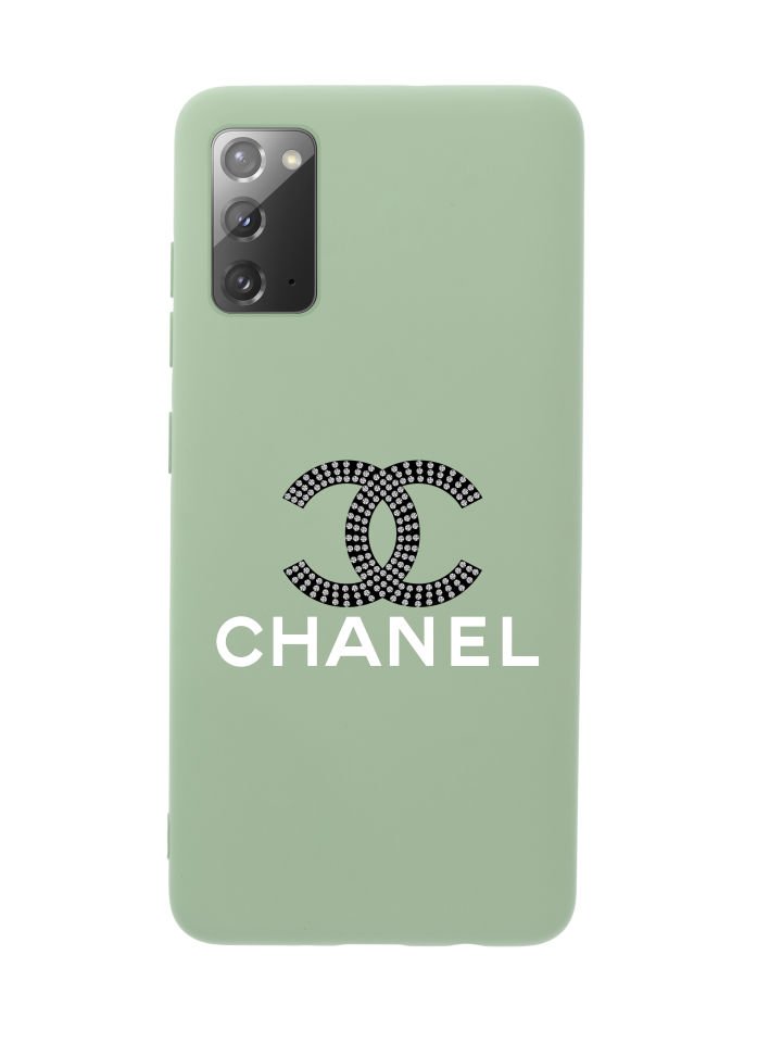 Samsung Note 20 Channel Desenli Premium Silikonlu Telefon Kılıfı