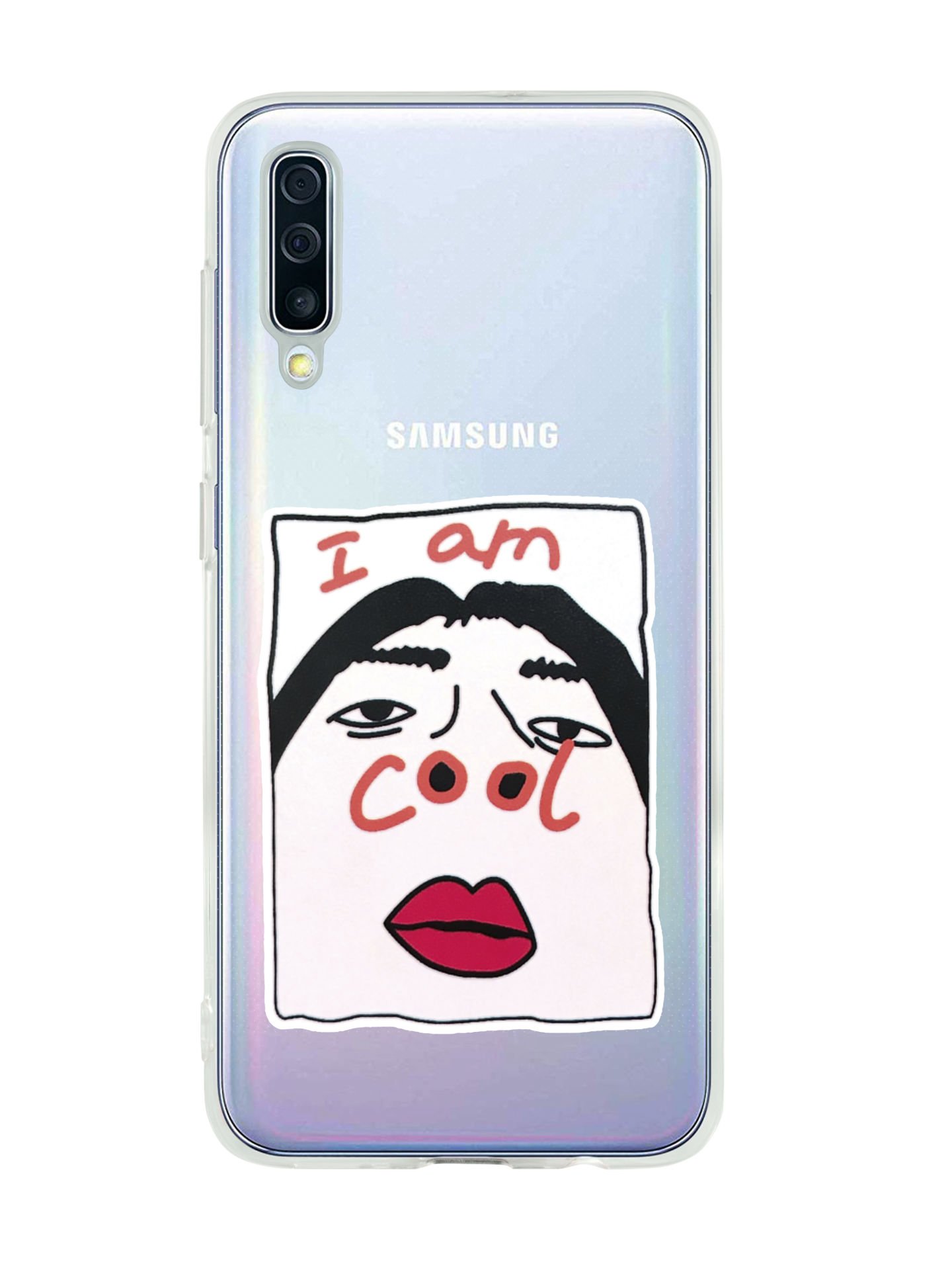 Samsung A50 Cool Şeffaf Telefon Kılıfı