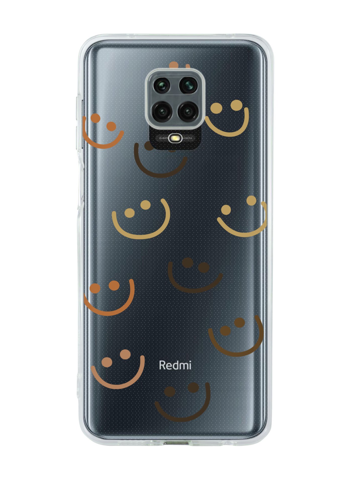 Xiaomi Redmi Note 9s Smile Şeffaf Telefon Kılıfı