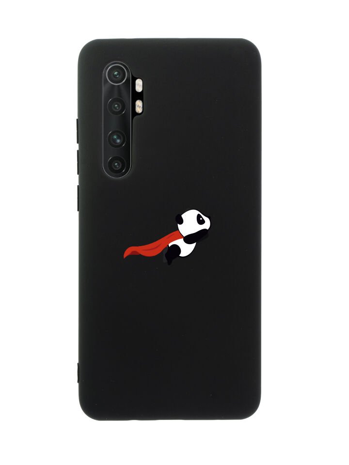 Xiaomi Note 10 Lite Uçan Panda Premium Silikonlu Telefon Kılıfı
