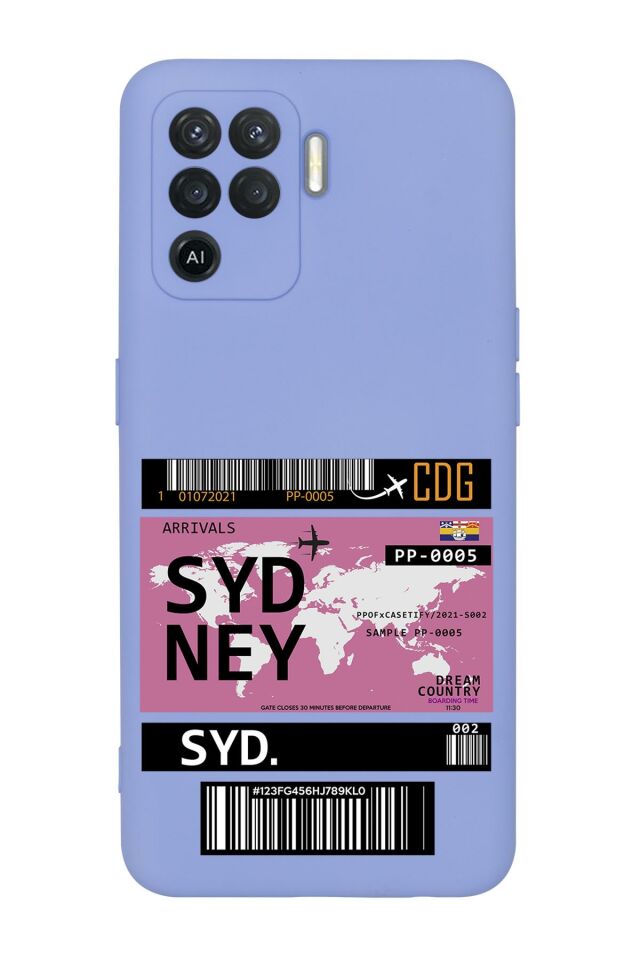 Oppo Reno 5 Lite Sydney Desenli Premium Silikonlu Telefon Kılıfı