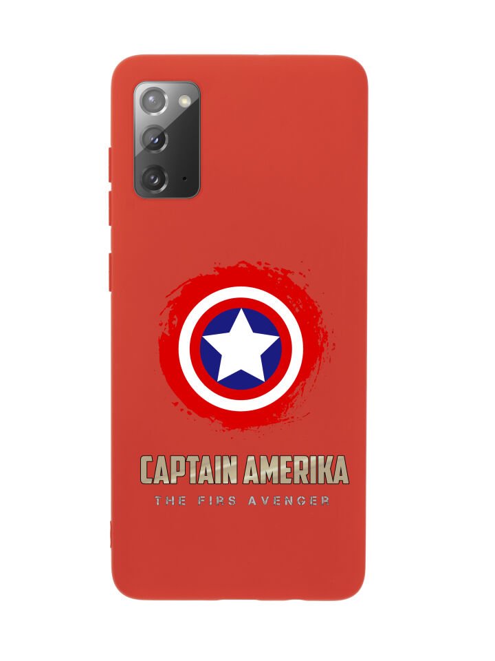 Samsung Note 20 Captain America Premium Silikonlu Telefon Kılıfı