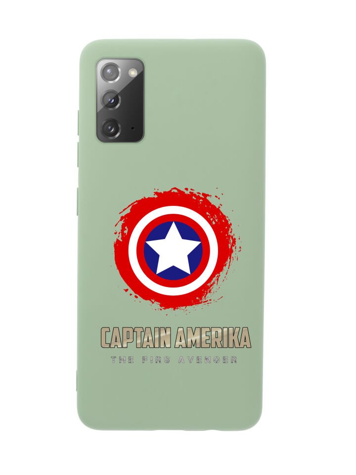 Samsung Note 20 Captain America Premium Silikonlu Telefon Kılıfı