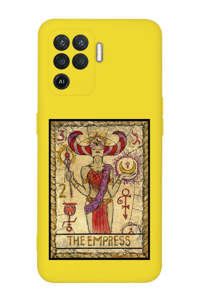 Oppo Reno 5 Lite The Empress Desenli Premium Silikonlu Telefon Kılıfı