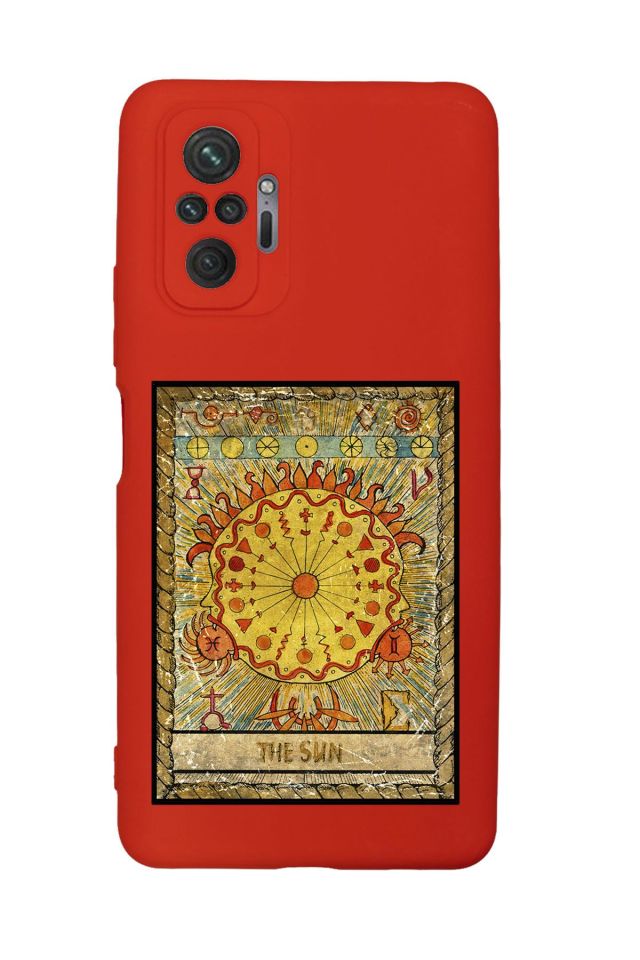 Xiaomi Redmi Note 10 Pro Max Uyumlu The Sun Desenli Premium Silikonlu Lansman Telefon Kılıfı