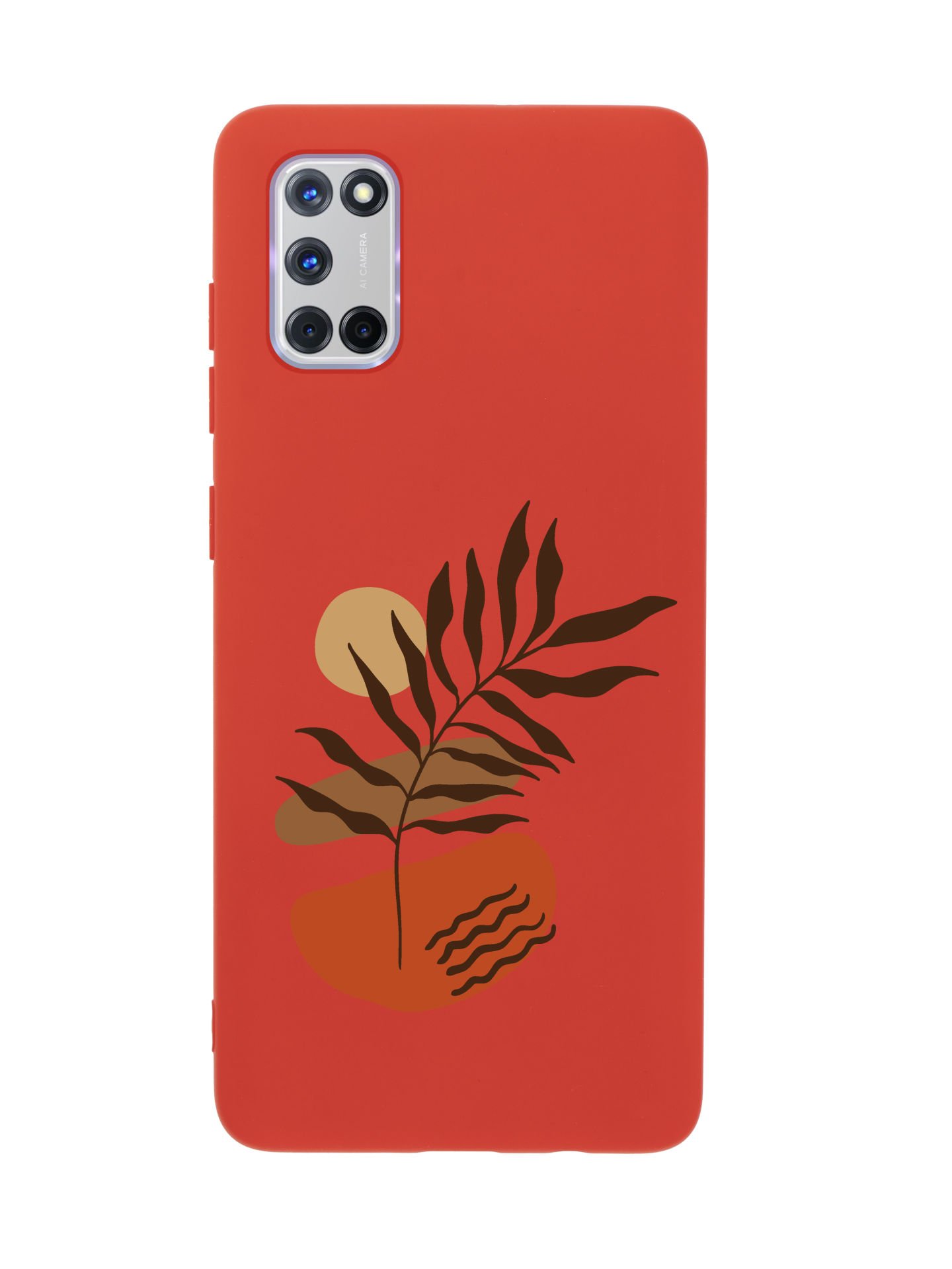 Oppo A52 Floral Art Premium Silikonlu Telefon Kılıfı