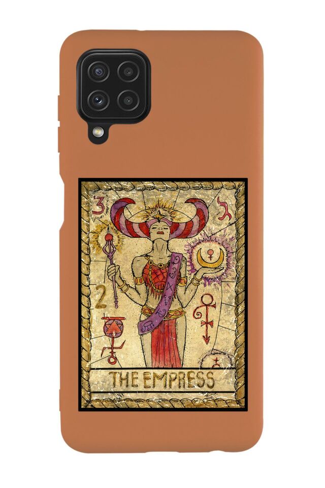 Galaxy M32 Uyumlu The Empress Desenli Premium Silikonlu Lansman Telefon Kılıfı