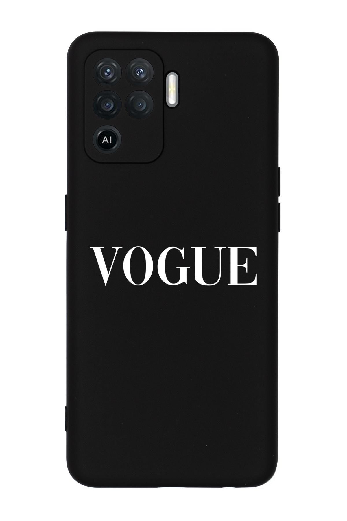 Oppo Reno 5 Lite Vogue Desenli Premium Silikonlu Telefon Kılıfı
