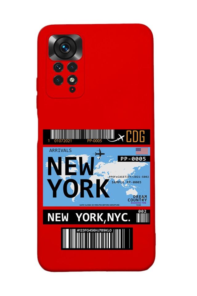 Xiaomi Redmi Note 11 Pro Uyumlu New York Desenli Premium Silikonlu Lansman Telefon Kılıfı