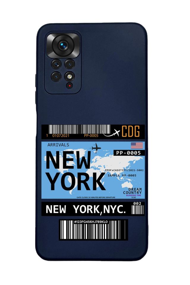 Xiaomi Redmi Note 11 Pro Uyumlu New York Desenli Premium Silikonlu Lansman Telefon Kılıfı