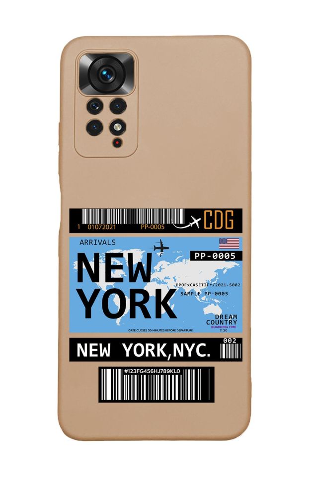 Xiaomi Redmi Note 11 Pro Uyumlu New York Desenli Premium Silikonlu Lansman Telefon Kılıfı