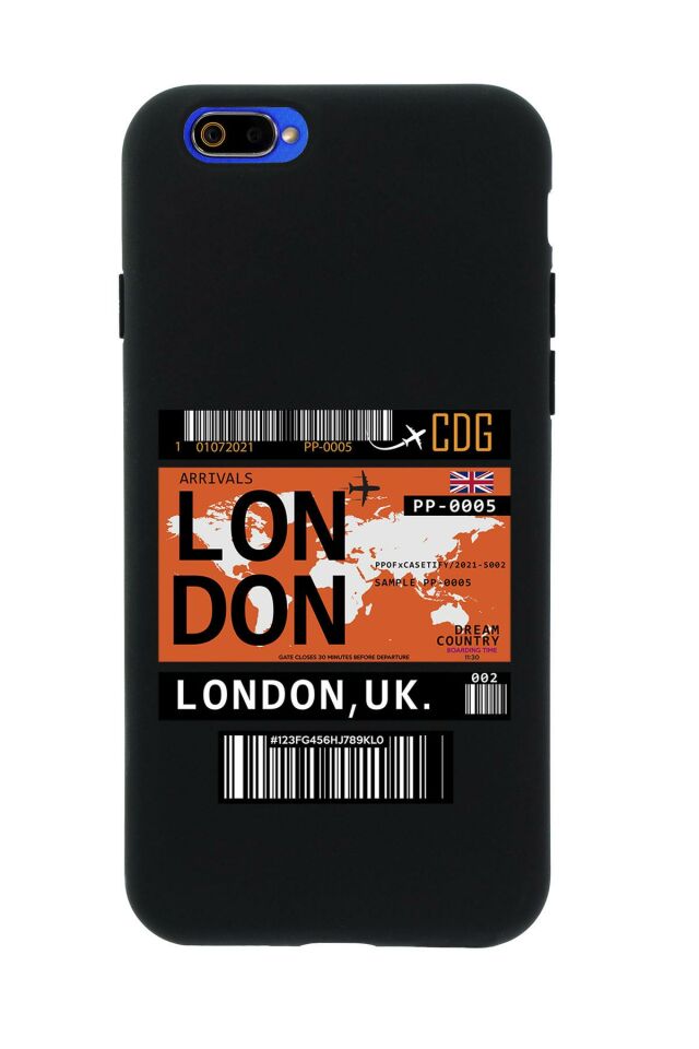 Realme C2 London Premium Silikonlu Telefon Kılıfı