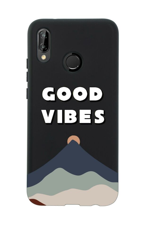 Huawei P20 Lite Good Vibes Premium Silikonlu Telefon Kılıfı