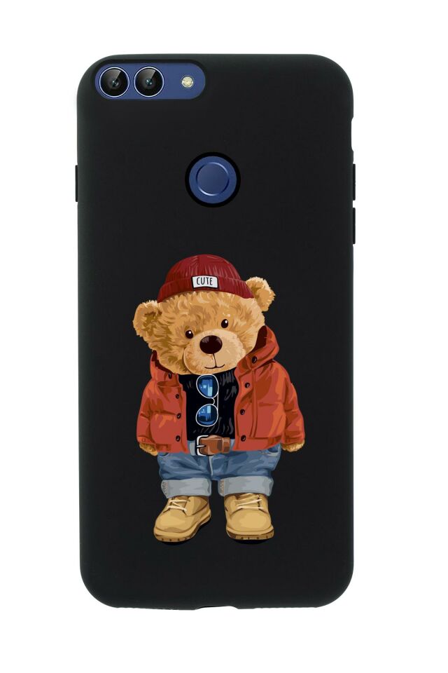 Huawei Psmart 2018 Teddy Bear Premium Silikonlu Telefon Kılıfı
