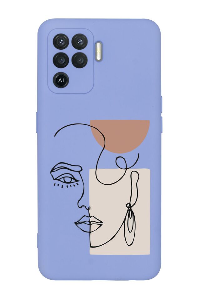 Oppo Reno 5 Lite Women Art Desenli Premium Silikonlu Telefon Kılıfı