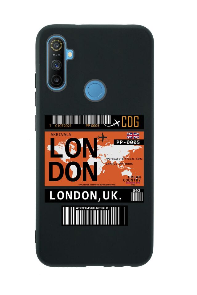 Realme C3 London Premium Silikonlu Telefon Kılıfı