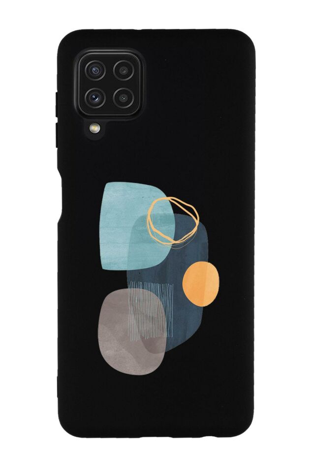 Galaxy M32 Uyumlu Wall Art Desenli Premium Silikonlu Lansman Telefon Kılıfı