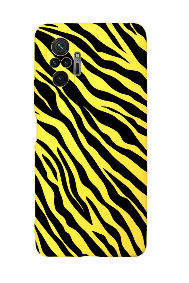 Xiaomi Redmi Note 10 Pro Max Uyumlu Zebra Pattern Desenli Premium Silikonlu Lansman Telefon Kılıfı