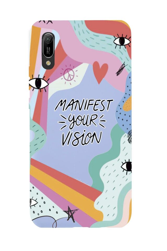 Huawei Y6 Pro 2019 Manifest Your Vision Premium Silikonlu Telefon Kılıfı