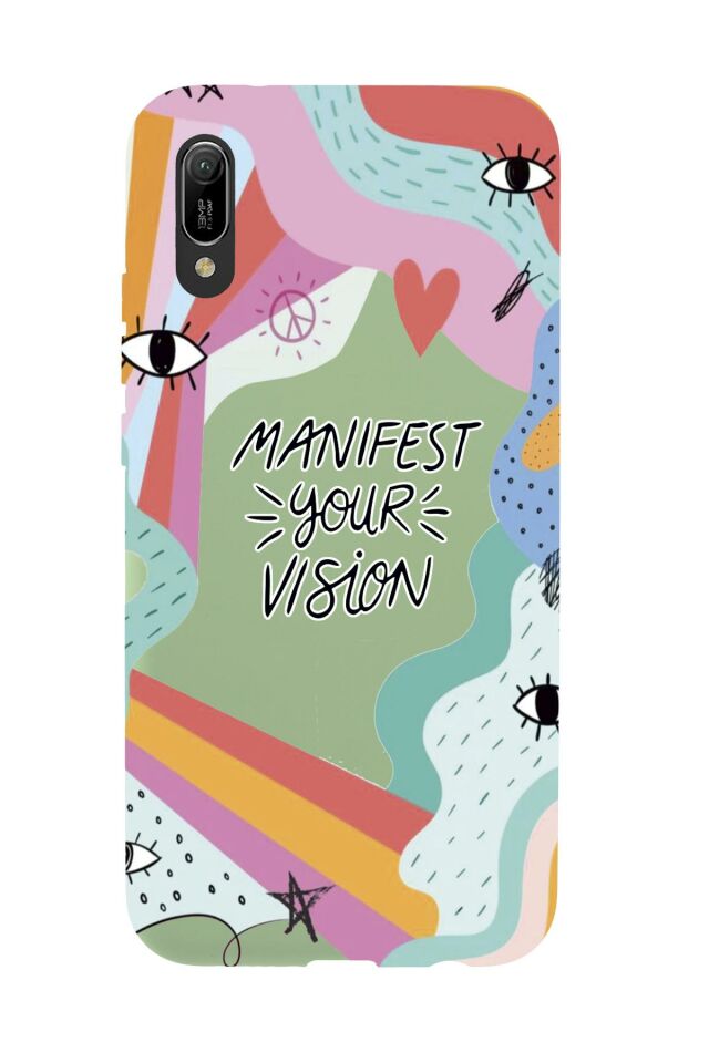 Huawei Y6 Pro 2019 Manifest Your Vision Premium Silikonlu Telefon Kılıfı