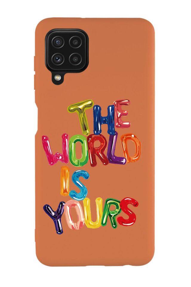 Samsung M22 The World Is Yours Desenli Premium Silikonlu Telefon Kılıfı